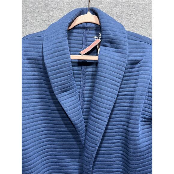 Vineyard Vines Channel Quilted Open Cardigan Deep Bay Womens Size Small NWT - Picture 3 of 11